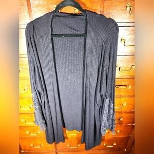 Black Cardigan with fancy sleeves
